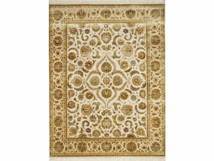 KAIMI QNQ-21 Medium Ivory/Light Gold - Handmade rug _ Jaipur Rugs